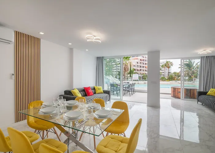 Ponderosa Next To The Pool With Big Terraces Close To The And Siam Park Apartamento Playa Feñabe