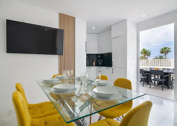 Ponderosa Next To The Pool With Big Terraces Close To The And Siam Park Апартаменты Плайя-Фаньябе